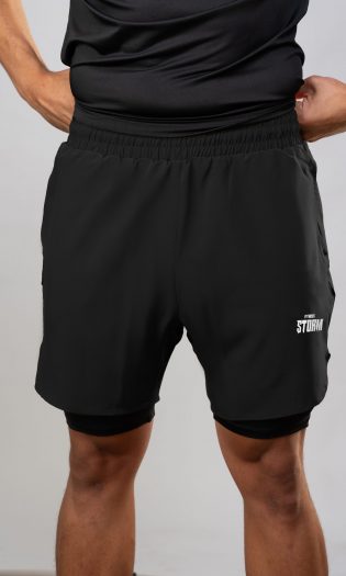 شورت رجالي رياضي بطبقتين